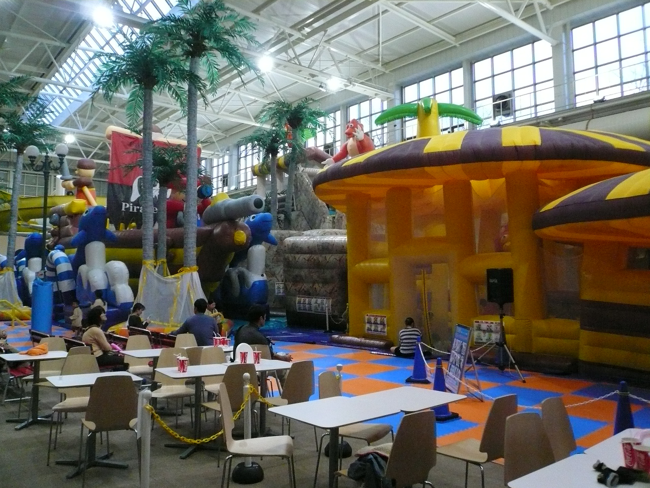 set in indoor pool